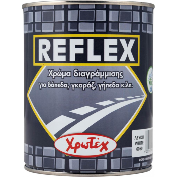 ΧΡΩΤΕΧ REFLEX ΧΡΩΜΑ ΔΙΑΓΡΑΜΜΙΣΗΣ 6060 ΛΕΥΚΟ 0.75LT