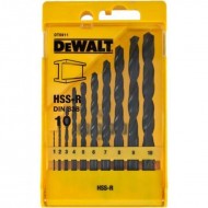 DEWALT ΣΕΤ 10ΤΕΜ. ΤΡΥΠΑΝΙΑ ΜΕΤΑΛΛΟΥ HSS-R (DT5911)