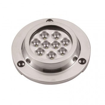 ΦΑΝΑΡΙ ΥΠΟΒΡΥΧΙΟ ΙΝΟΧ SS316 9LED ΜΠΛΕ ΦΩΣ 9x3W (00299-9BU)