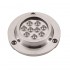 ΦΑΝΑΡΙ ΥΠΟΒΡΥΧΙΟ ΙΝΟΧ SS316 9LED ΜΠΛΕ ΦΩΣ 9x3W (00299-9BU)