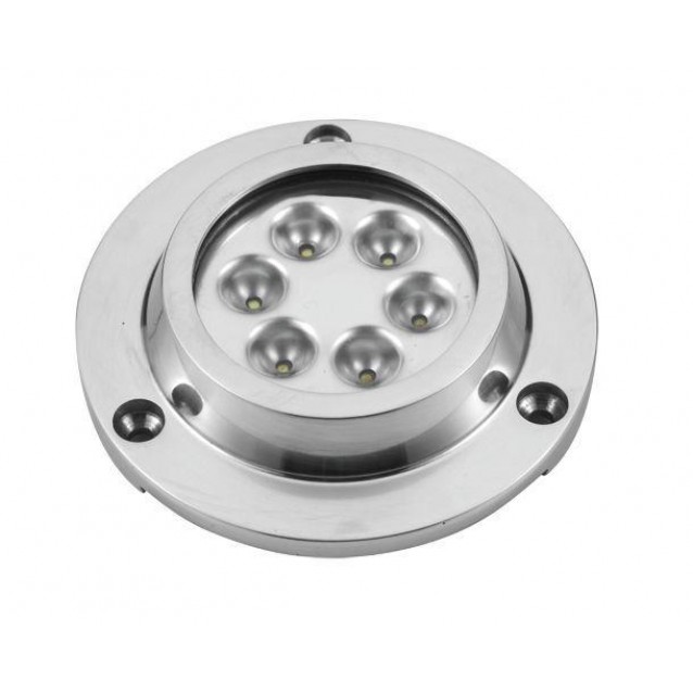 ΦΑΝΑΡΙ ΥΠΟΒΡΥΧΙΟ ΙΝΟΧ SS316 6LED ΛΕΥΚΟ ΦΩΣ 6x3W (00299-6WH)