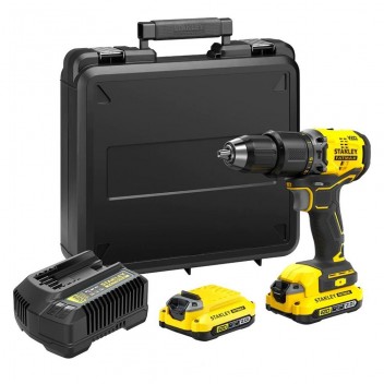 STANLEY FATMAX® V20 BRUSHLESS 18V ΚΡΟΥΣΤΙΚΟ ΔΡΑΠΑΝΟΚΑΤΣΑΒΙΔΟ 2x2.0Ah (SFMCD715D2K-QW)