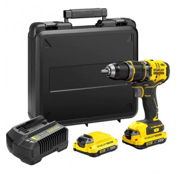 STANLEY FATMAX® V20 BRUSHLESS 18V ΚΡΟΥΣΤΙΚΟ ΔΡΑΠΑΝΟΚΑΤΣΑΒΙΔΟ 2x2.0Ah (SFMCD721D2K-QW)