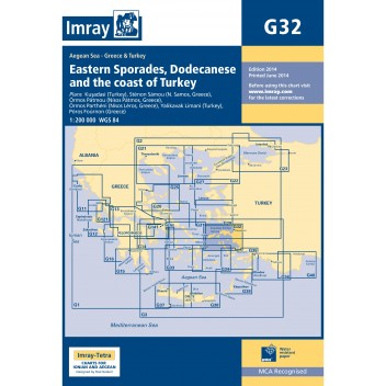 IMRAY ΝΑΥΤΙΚΟΣ ΧΑΡΤΗΣ G32 ΑΝΑΤΟΛΙΚΕΣ ΣΠΟΡΑΔΕΣ & ΔΩΔΕΚΑΝΗΣΑ