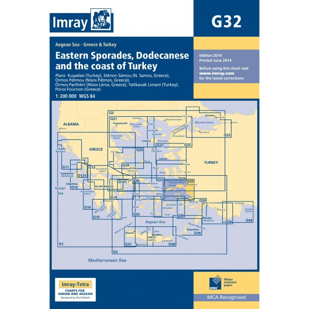 IMRAY ΝΑΥΤΙΚΟΣ ΧΑΡΤΗΣ G32 ΑΝΑΤΟΛΙΚΕΣ ΣΠΟΡΑΔΕΣ & ΔΩΔΕΚΑΝΗΣΑ IMRAY ΝΑΥΤΙΚΟΣ ΧΑΡΤΗΣ G32 ΑΝΑΤΟΛΙΚΕΣ ΣΠΟΡΑΔΕΣ & ΔΩΔΕΚΑΝΗΣΑ