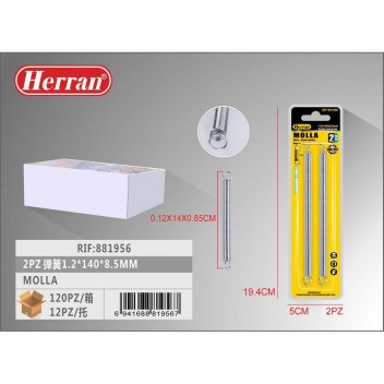 HERRAN ΕΛΑΤΗΡΙΑ 2ΤΕΜ. 1.2x140x8.5mm (881956)