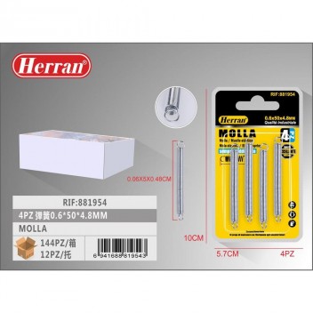 HERRAN ΕΛΑΤΗΡΙΑ 4ΤΕΜ. 0.6x50x4.8mm (881954)