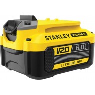 STANLEY FATMAX® V20 ΜΠΑΤΑΡΙΑ ΙΟΝΤΩΝ ΛΙΘΙΟΥ 6.0AH 18V (SFMCB206-XJ)