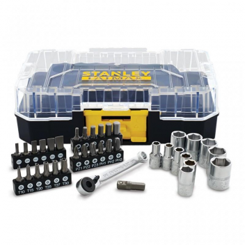 STANLEY ΣΕΤ ΚΑΣΤΑΝΙΑ 37 ΤΜΧ 1/4" ΜΕ ΚΑΣΕΤΙΝΑ STAKBOX S (FMMT19101-0)