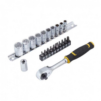 STANLEY ΣΕΤ ΚΑΣΤΑΝΙΑ ΜΕ ΚΑΡΥΔΑΚΙΑ 1/4'' ΤΕΜΑΧΙΑ 22 (FMMT82679-0)