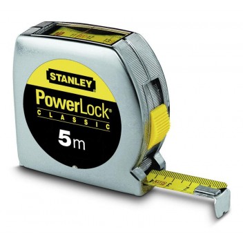 STANLEY  METPO  METAΛΛIKO ME OΘONH POWER LOCK 19MM-5M (0-33-932)