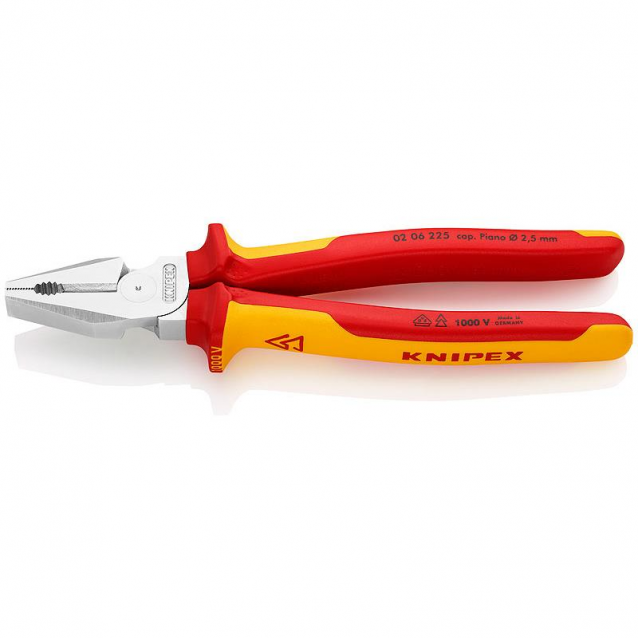 KNIPEX ΠΕΝΣΑ ΜΕ ΜΟΝΩΣΗ VDE 1000V 225MM (0206225)