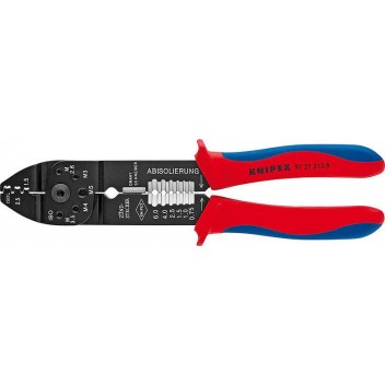KNIPEX ΓΔΑΡΤΗΣ ΚΑΛΩΔΙΟΥ-ΠΕΝΣΑ ΑΚΡΟΔΕΚΤΩΝ 215 MM ANOIXTOY ΤΥΠΟΥ 0,5-2,5mm (9721215B)