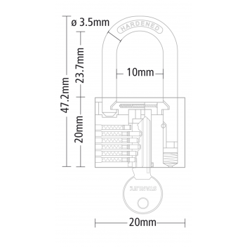 STANLEY ΛΟΥΚΕΤΟ ΟΡΕΙΧΑΛΚΙΝΟ ΜΕ ΜΑΚΡΥ ΚΡΙΚΟ 20ΜΜ (S742-040)