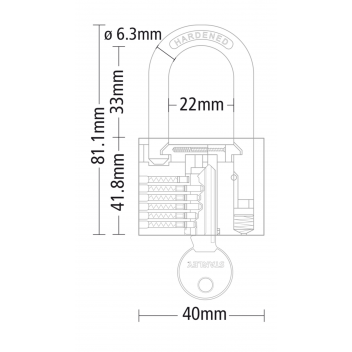 STANLEY ΛΟΥΚΕΤΟ ΟΡΕΙΧΑΛΚΙΝΟ ΜΕ ΜΑΚΡΥ ΚΡΙΚΟ 40ΜΜ (S742-043)