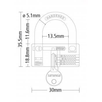 STANLEY ΛΟΥΚΕΤΟ ΟΡΕΙΧΑΛΚΙΝΟ ΚΥΛΙΝΔΡΙΚΟ 30ΜΜ (S742-045)