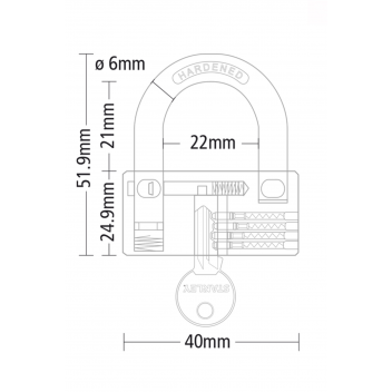 STANLEY ΛΟΥΚΕΤΟ ΟΡΕΙΧΑΛΚΙΝΟ ΚΥΛΙΝΔΡΙΚΟ 40ΜΜ (S742-046)