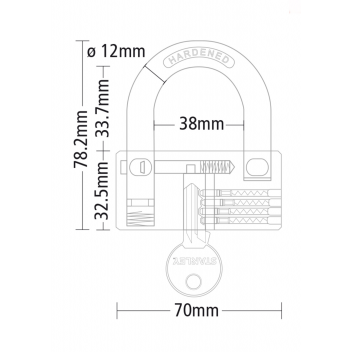 STANLEY ΛΟΥΚΕΤΟ ΟΡΕΙΧΑΛΚΙΝΟ ΚΥΛΙΝΔΡΙΚΟ 70ΜΜ (S742-048)