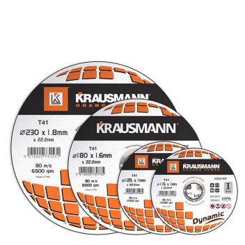 KRAUSMANN ΔΙΣΚΟΣ ΚΟΠΗΣ ΜΕΤΑΛΛΟΥ DYNAMIC INOX  115×1×22.2mm 13000rpm