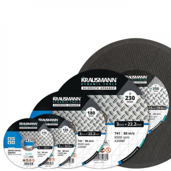 KRAUSMANN ΔΙΣΚΟΣ ΚΟΠΗΣ ΣΙΔΗΡΟΥ 230x3x22.2mm 6500rpm