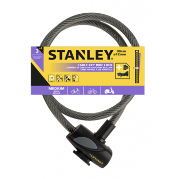 STANLEY ΚΛΕΙΔΑΡΙΑ ΠΟΔΗΛΑΤΟΥ ΜΕ 3 ΚΛΕΙΔΙΑ 12mmX90cm (S755-203)