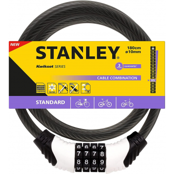 STANLEY ΚΛΕΙΔΑΡΙΑ ΠΟΔΗΛΑΤΟΥ ΜΕ ΣΥΝΔΥΑΣΜΟ 4 ΨΗΦΙΩΝ 10mmX180cm (S741-153)