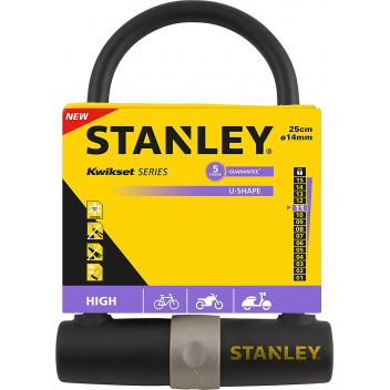 STANLEY ΚΛΕΙΔΑΡΙΑ ΜΗΧΑΝΗΣ ΜΕΤΑΛΛΙΚΗ ΣΕ ΣΧΗΜΑ U ΜΕ 3 ΚΛΕΙΔΙΑ 14X250mm (S755-201)