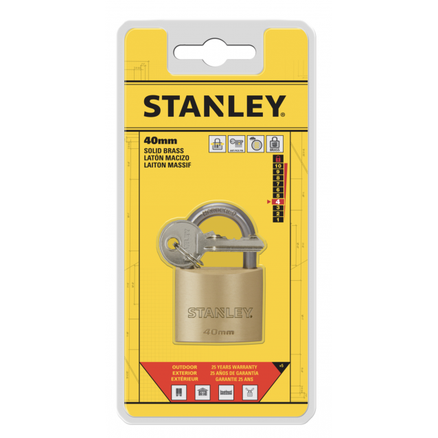 STANLEY ΛΟΥΚΕΤΟ ΟΡΕΙΧΑΛΚΙΝΟ 40ΜΜ (S742-031)