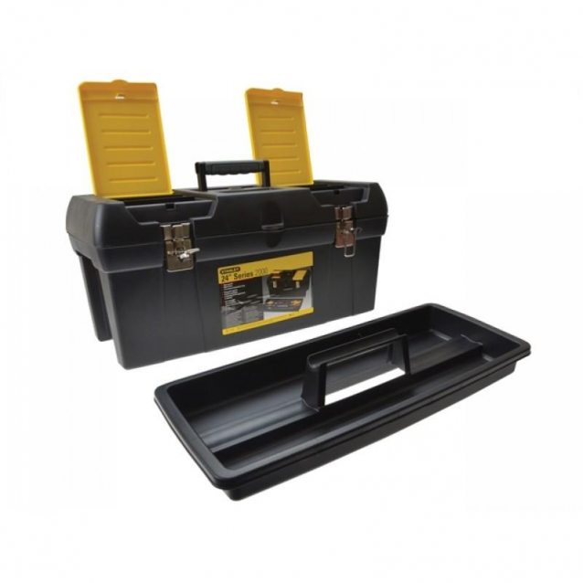 STANLEY ΣΕΙΡΑ 2000 ΕΡΓΑΛΕΙΟΘΗΚΗ 24" ΜΕ ΔΥΟ ΕΝΣΩΜΑΤΩΜΕΝΕΣ ΤΑΜΠΑΚΙΕΡΕΣ & ΔΙΣΚΟ (1-92-067)